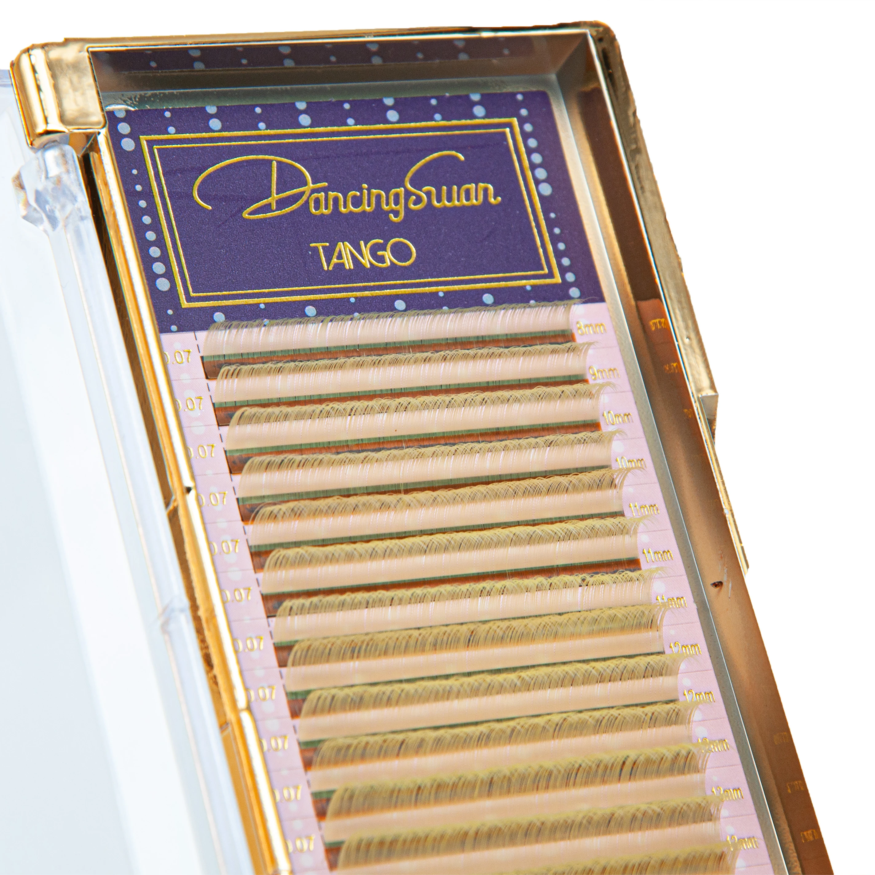 DANCING SWAN Renkli Kirpik D Kıvrım Sarı