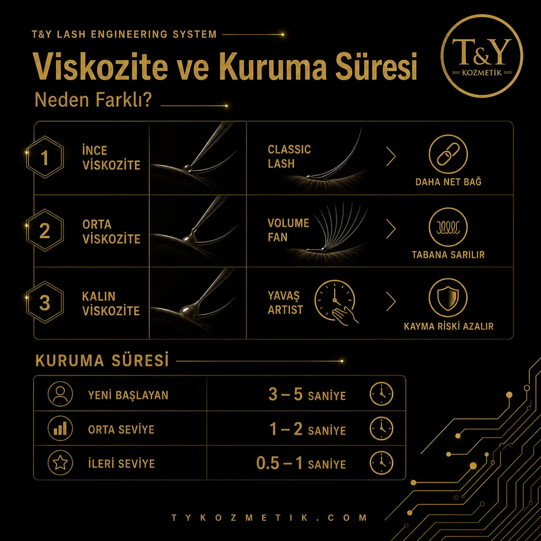 Viskozite ve Kuruma Süresi Farkları | T&Y Lash Engineering System