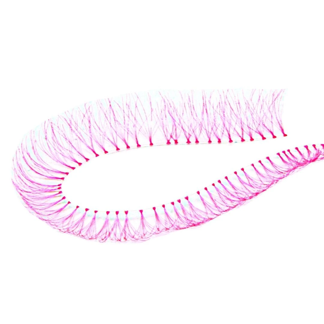 T&Y Renkli İpli Kirpik D Kıvrım 5 İp Pembe