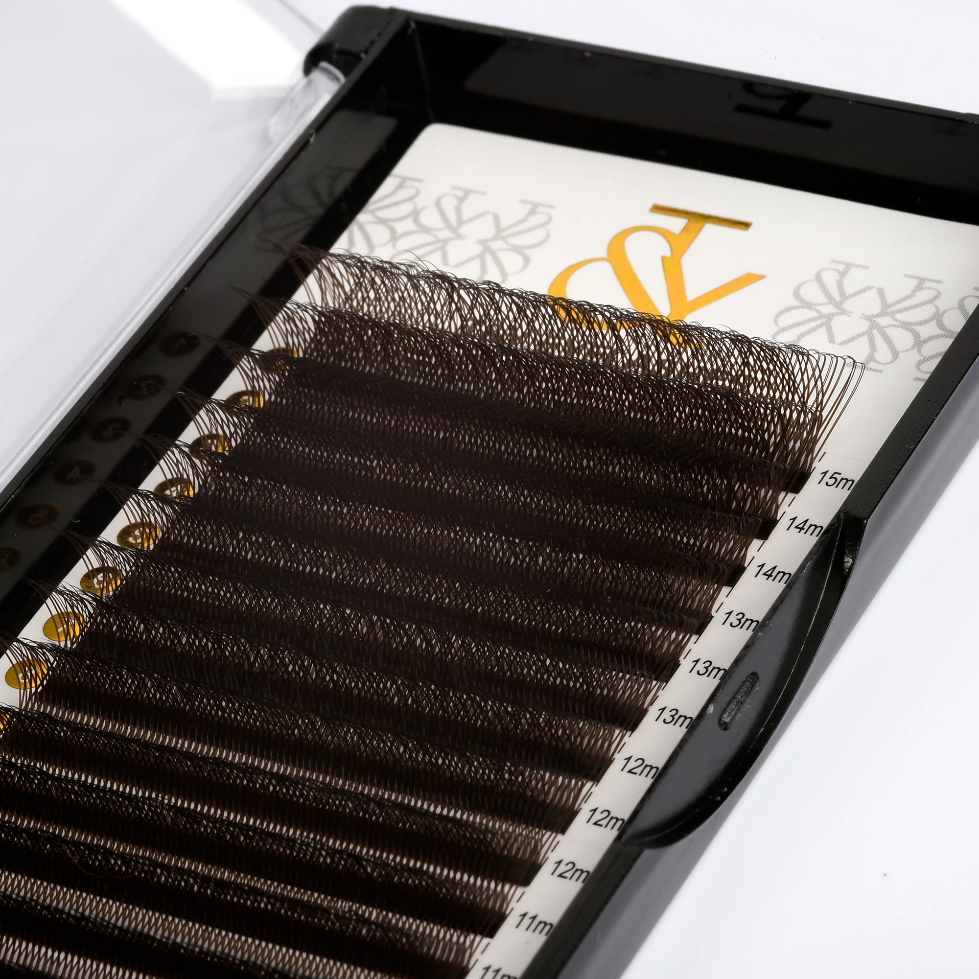 T&Y Volume Renkli Kirpik W-6P D Kıvrım Kahverengi