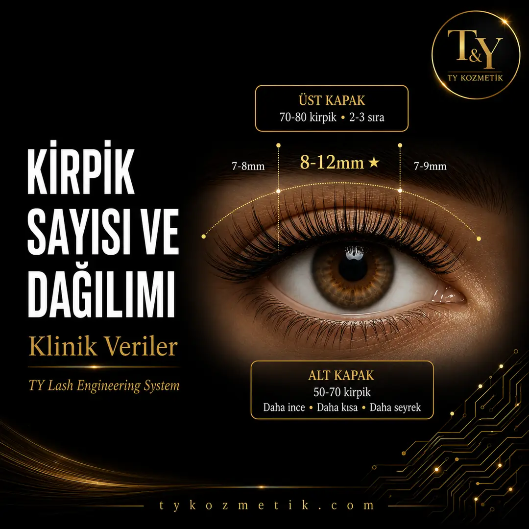 Kirpik sayısı ve bölgesel uzunluk dağılımı — T&Y Lash Engineering System