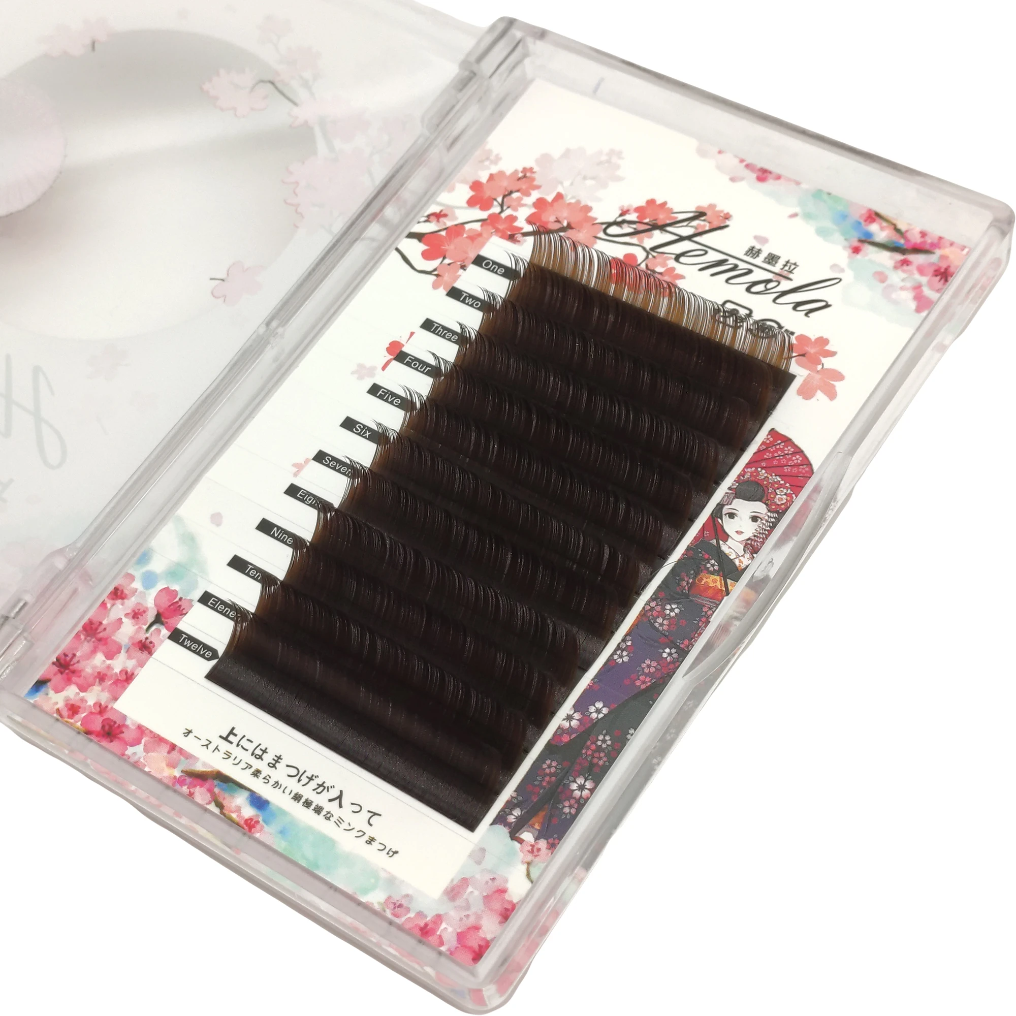 HEMOLA Renkli Kirpik D Kıvrım Kahve