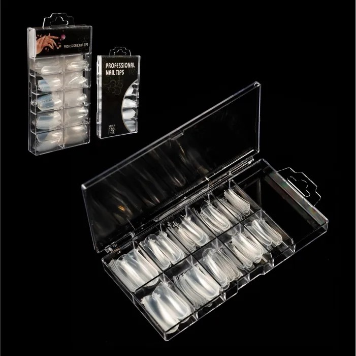 T&Y Poly Gel Şeffaf  Kalıp 10 Boyut 100 Adet