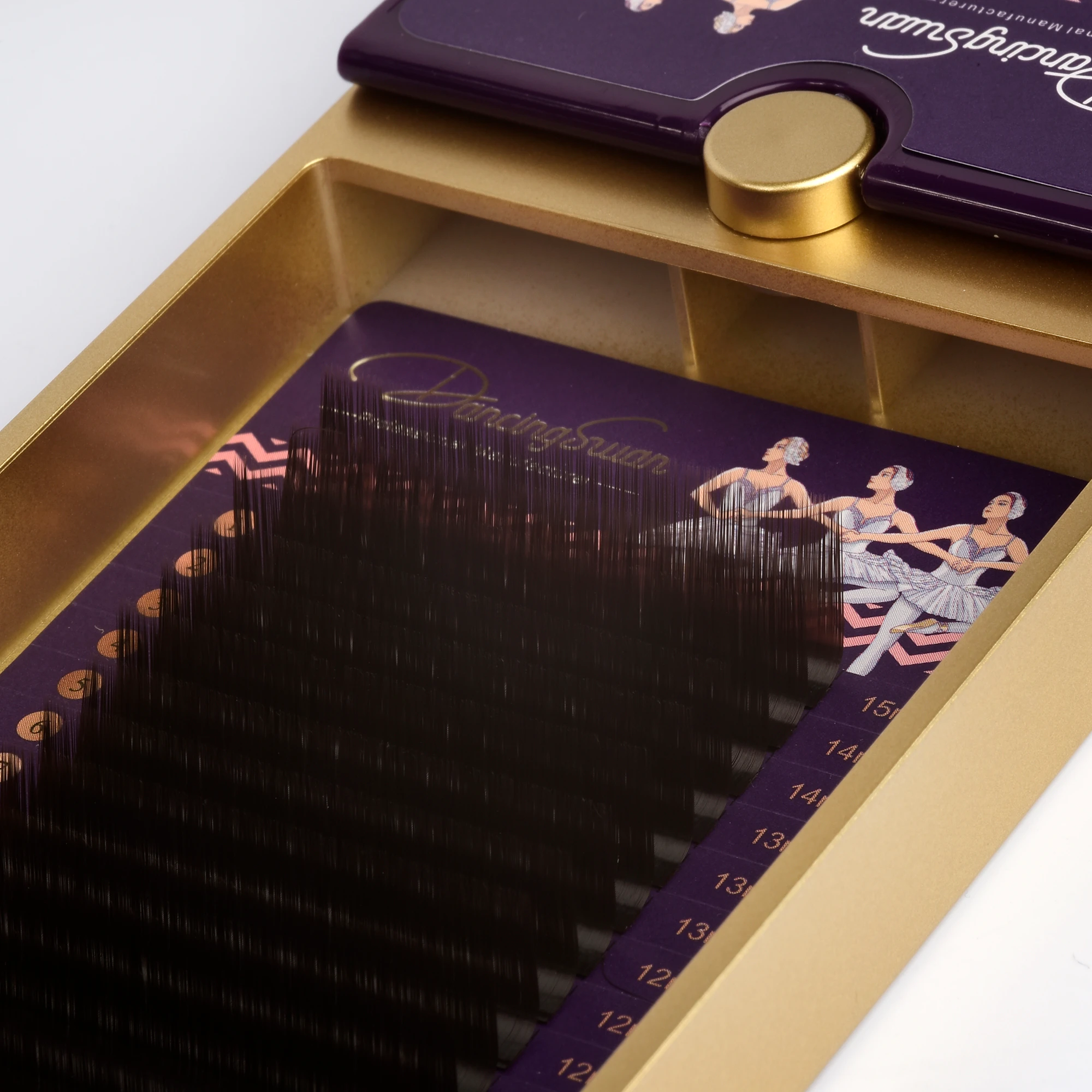 DANCING SWAN Renkli Kirpik M Kıvrım Koyu Kahve