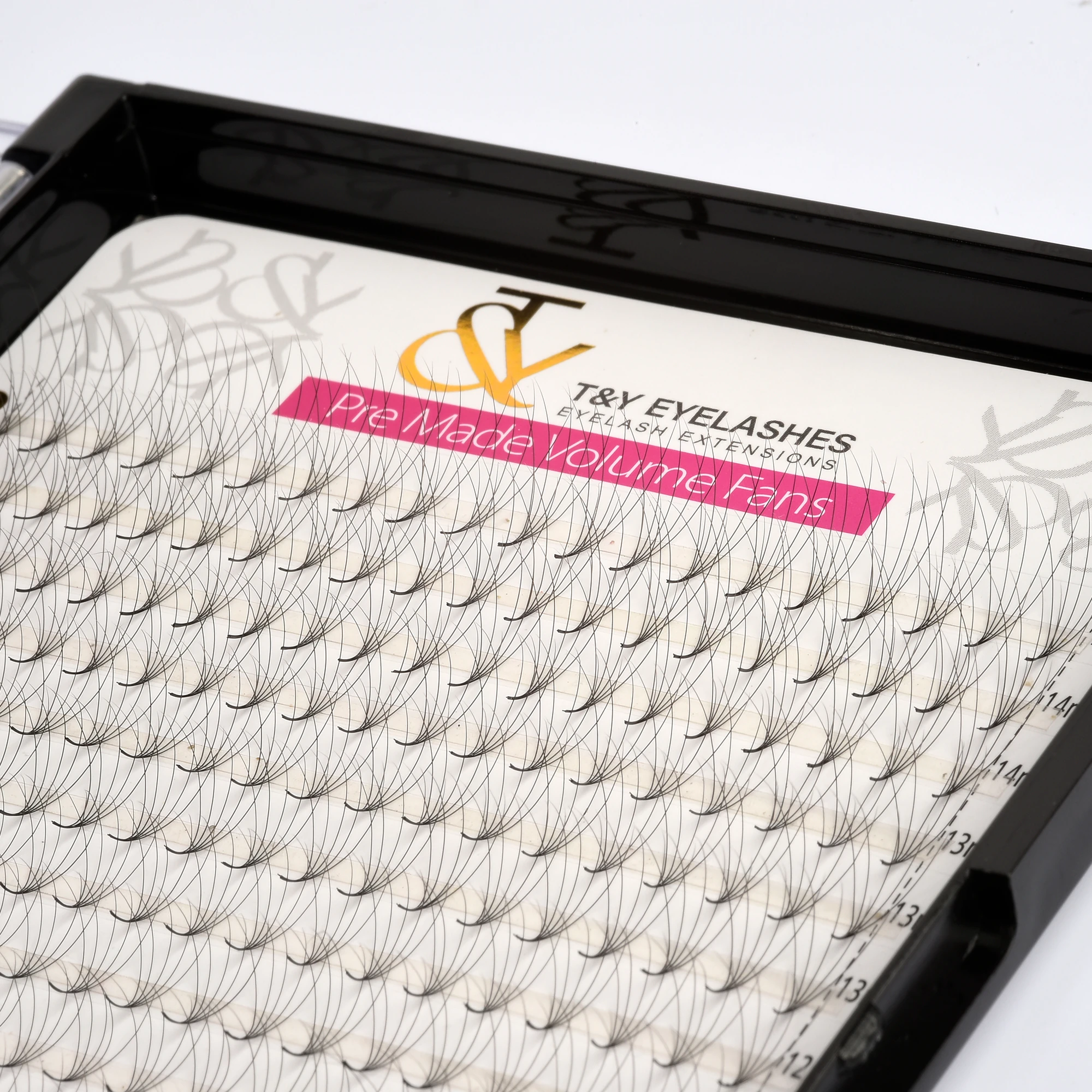 5-D Hazır Demet İpek Kirpik , T&Y , CC 0,07 , Mix 8-15mm , 16 Sıra , 320 Demet