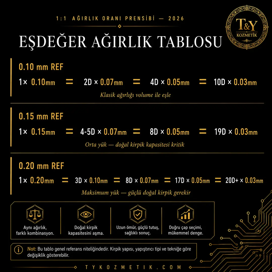 Eşdeğer ağırlık sistemi — güvenli fan boyutu — T&Y Lash Engineering System