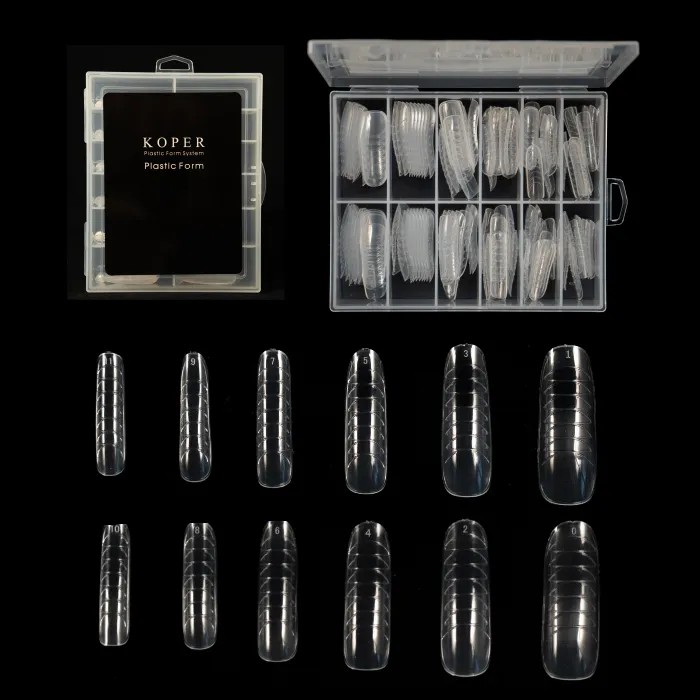 KOPER Protez Tırnak Stiletto Üst Form Kalıp - Kod 03 - 120 Adet / Paket