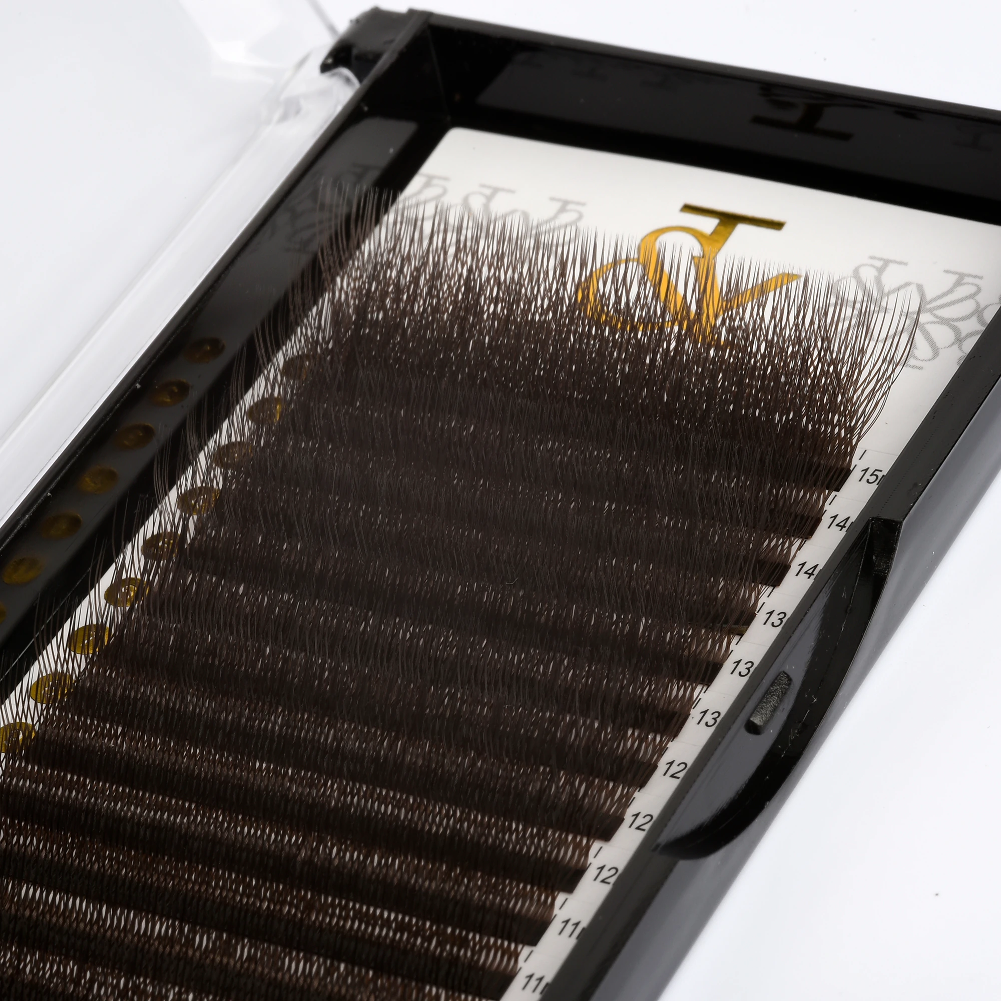 T&Y Volume Renkli Kirpik W-6P L Kıvrım Kahverengi