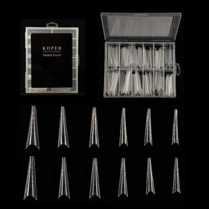 KOPER Protez Tırnak Stiletto Üst Form Kalıp - Kod 04 - 120 Adet / Paket