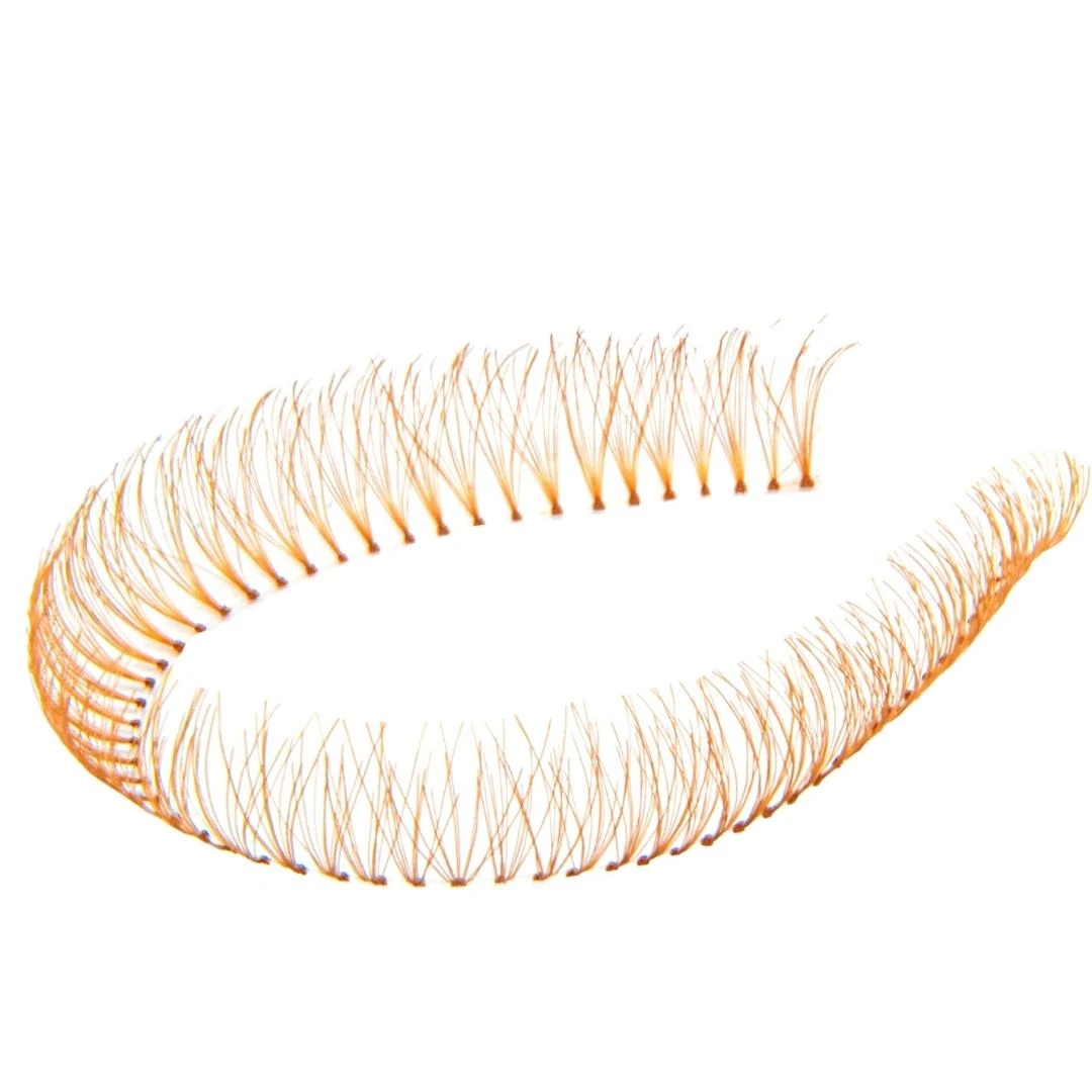 T&Y Renkli İpli Kirpik D Kıvrım 5 İp Kahverengi