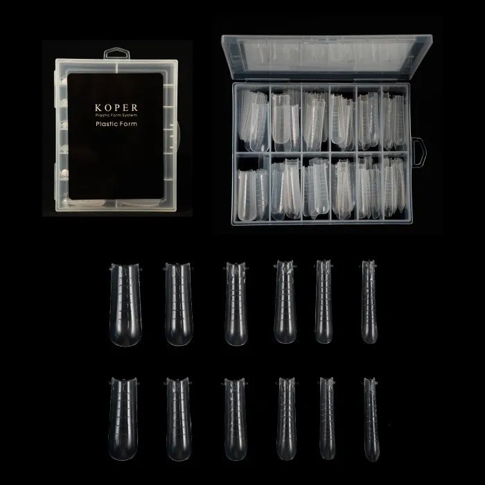 KOPER Protez Tırnak Stiletto Üst Form Kalıp - Kod 02 - 120 Adet / Paket