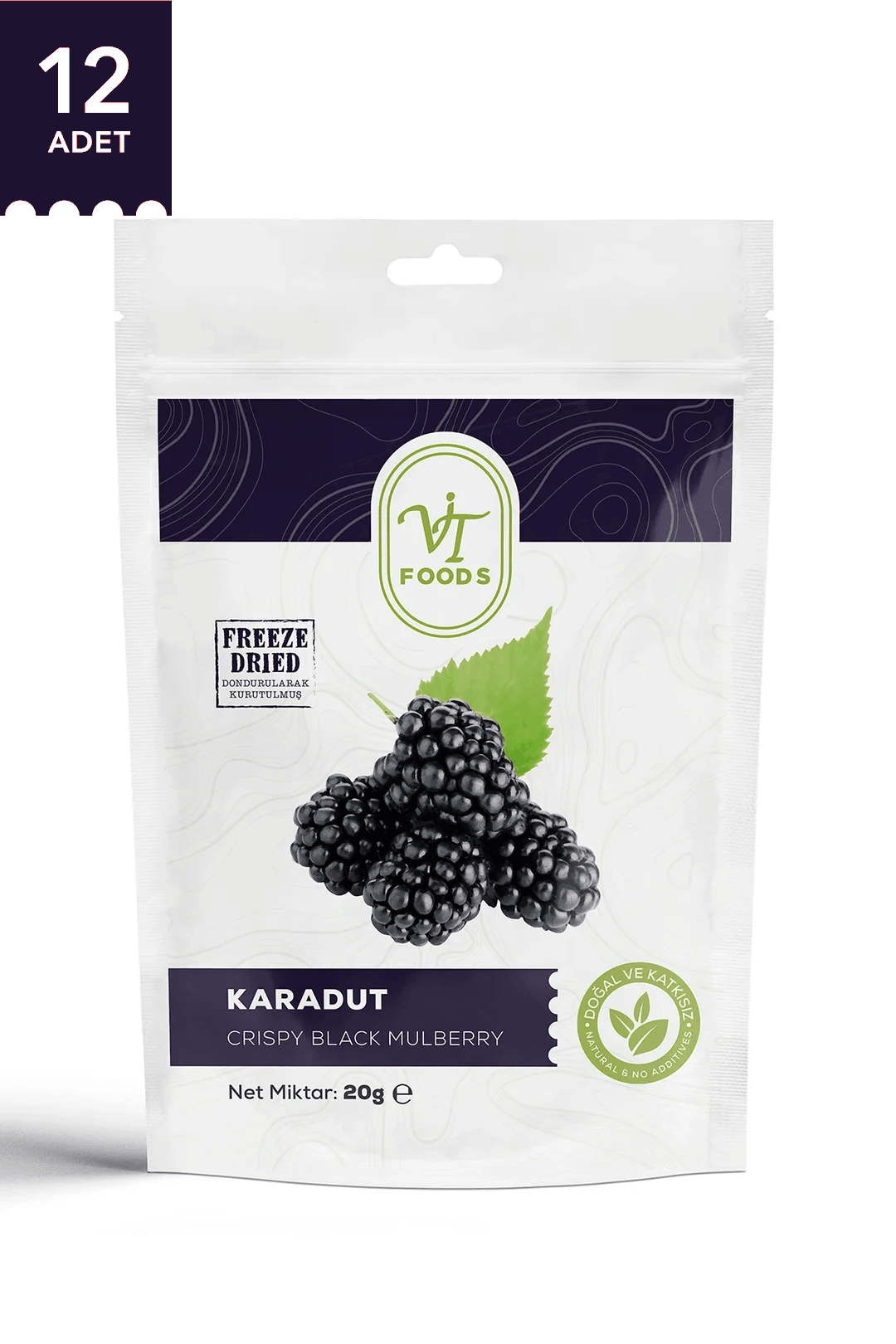 Villa Turqan - Freeze Dry Çıtır Karadut 12 ADET