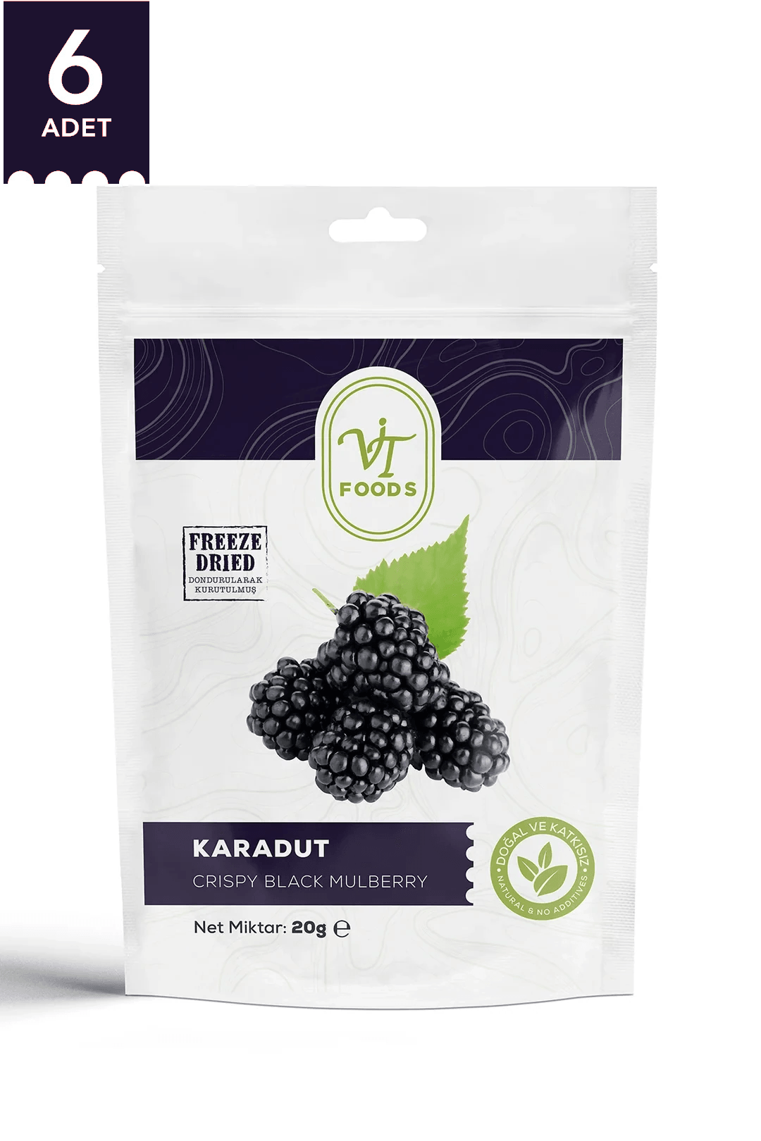 Villa Turqan - Freeze Dry Çıtır Karadut 6 PAKET