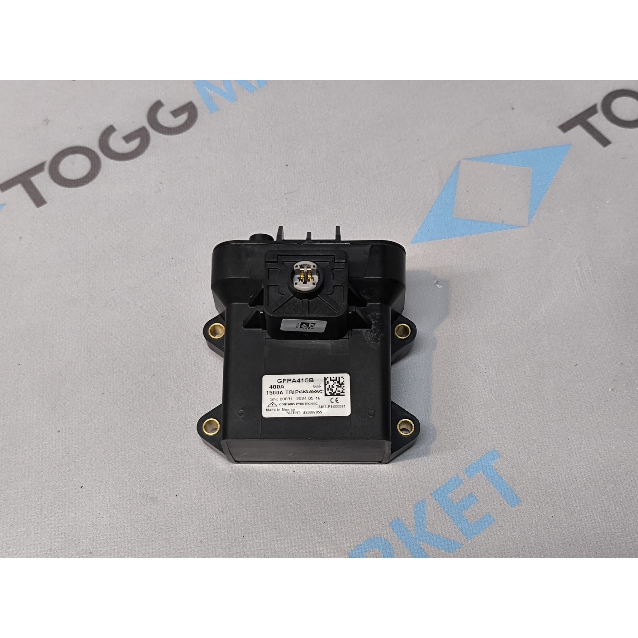 TOGG T10X PYRO FUSE BATARYA YÜKSEK VOLTAJ SİGORTASI GFPA415B GIGAFUSE GIGAVAC C1_B1001901110_AA