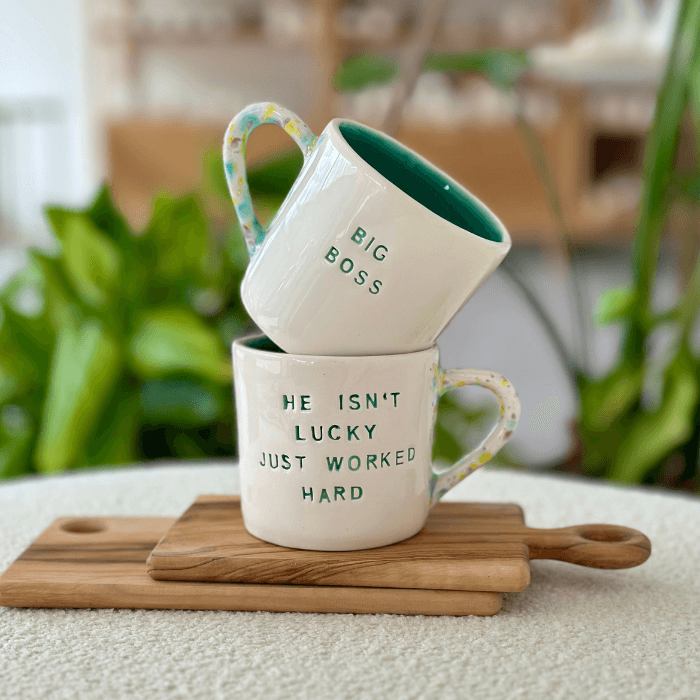 Big Boss / He isn’t lucky just worked hard by Paper Ceramic
