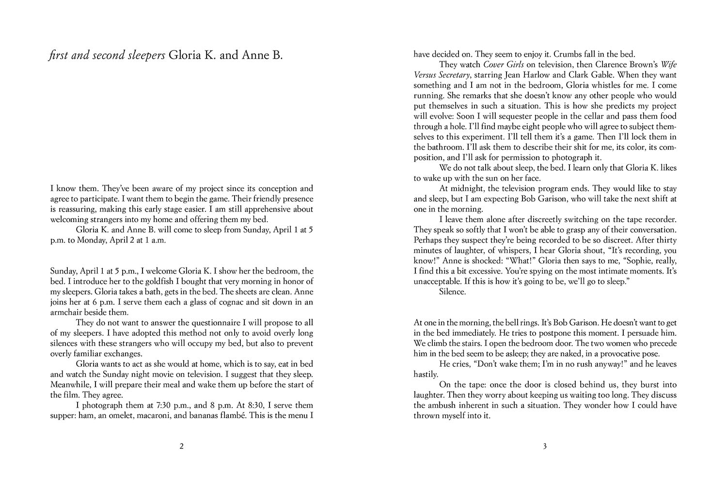 The Sleepers by Sophie Calle