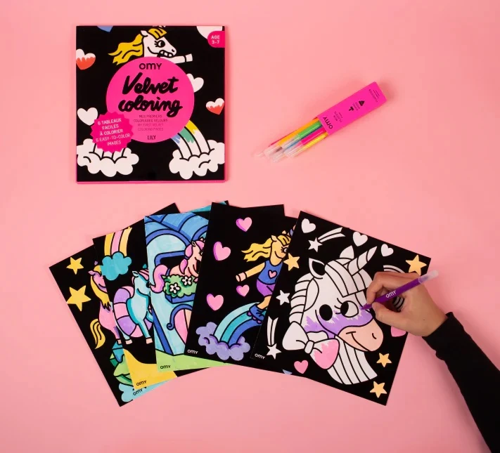 OMY Velvet Coloring / İlk Boyamalarım - Lily
