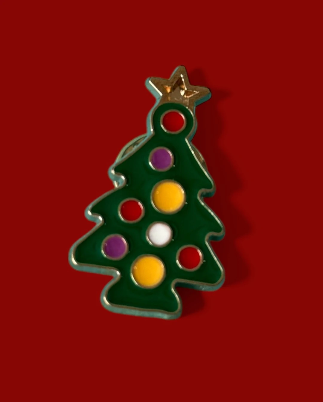 Xmas Tree Enamel Pin