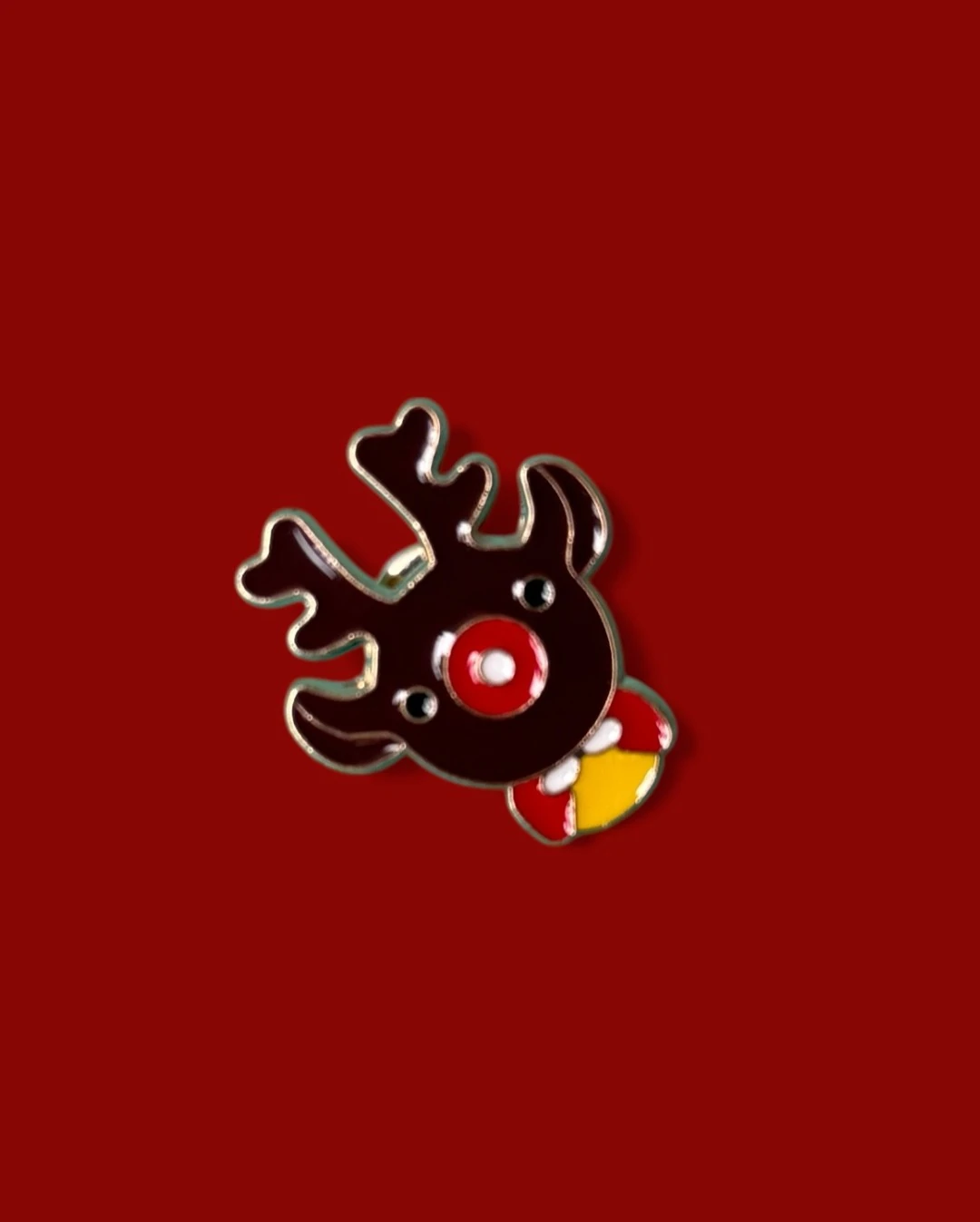 Rudolf in Xmas Enamel Pin