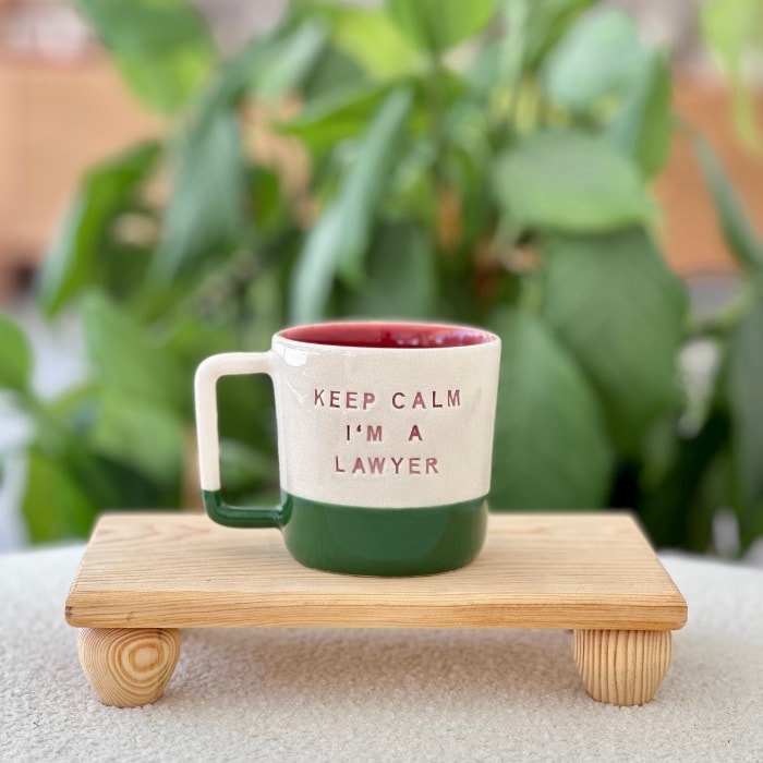 Keep Calm I’m Lawyer by Paper Ceramic
