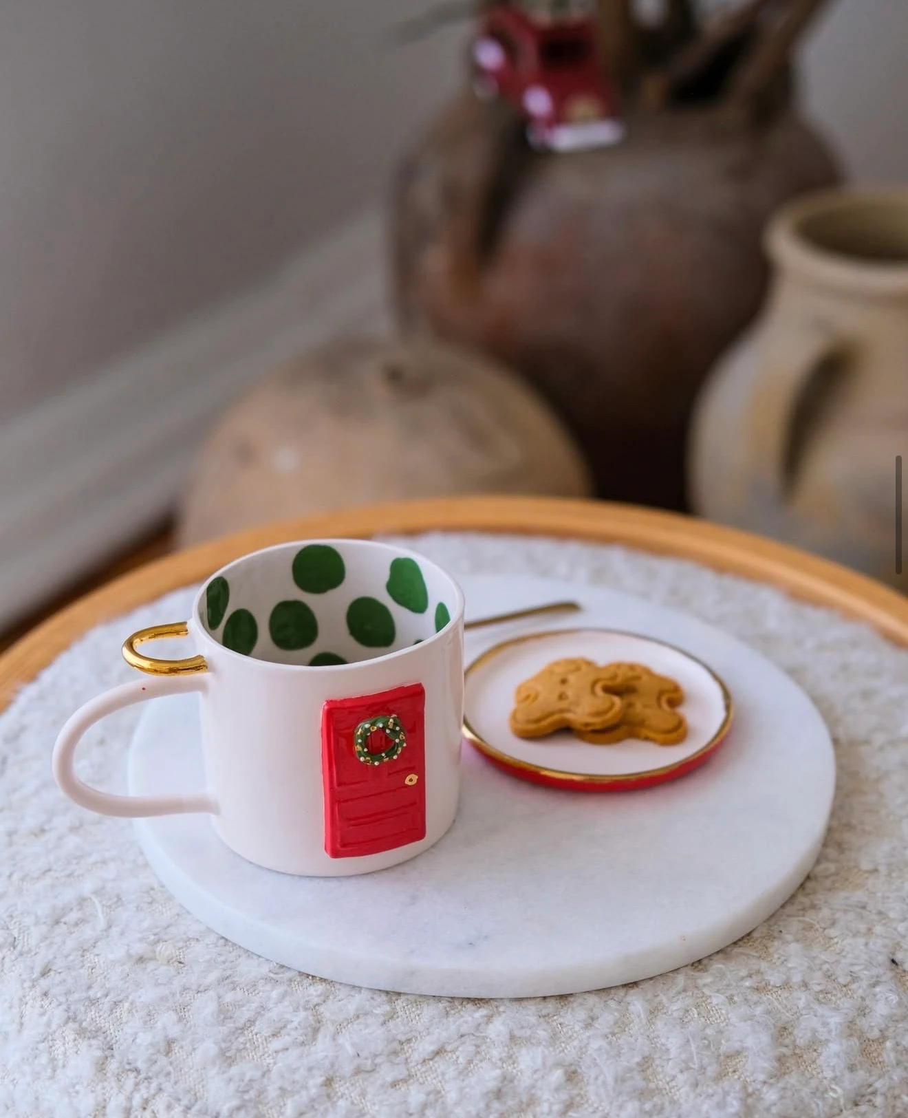 Christmass Door Mug by Gri Seramik