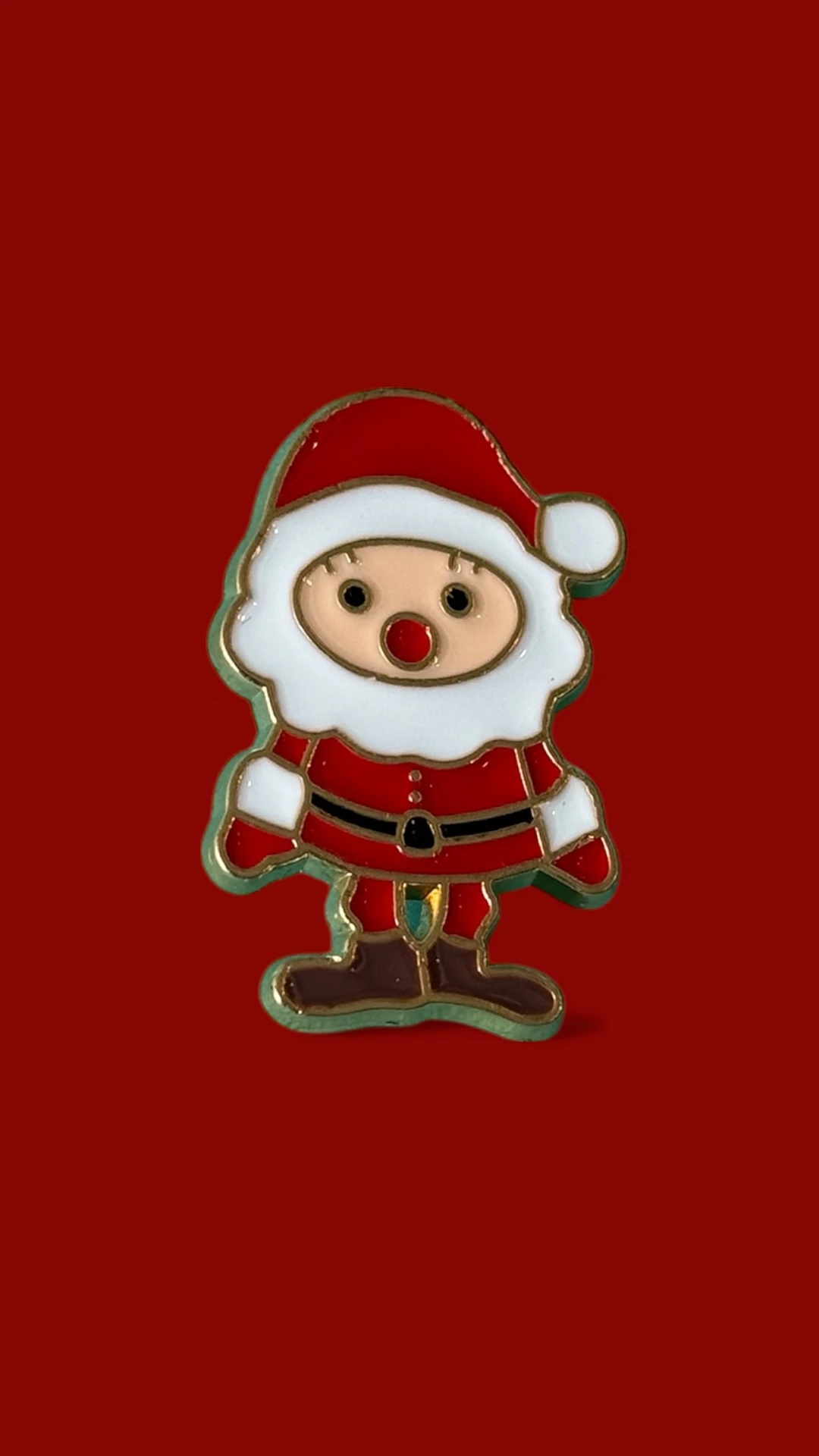 Santa Body in Xmas Enamel Pin