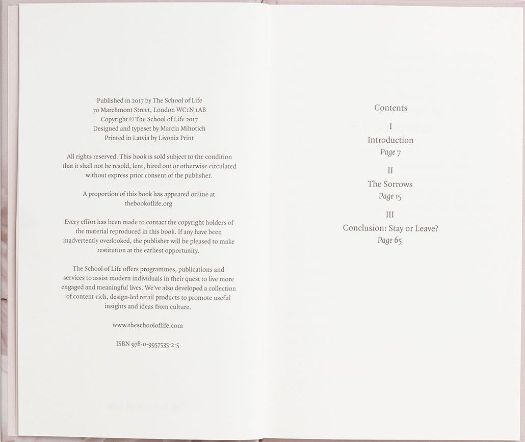 The Sorrows of Love by Alain de Botton