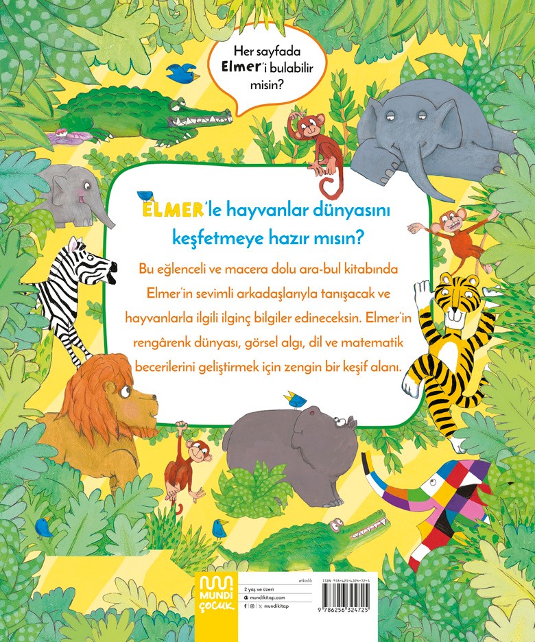 Elmer Ara Bul: Hayvanlar by David McKee