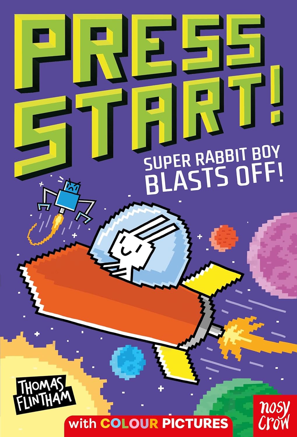 Press Start Rabbit Boy Blasts By Thomas Flintham