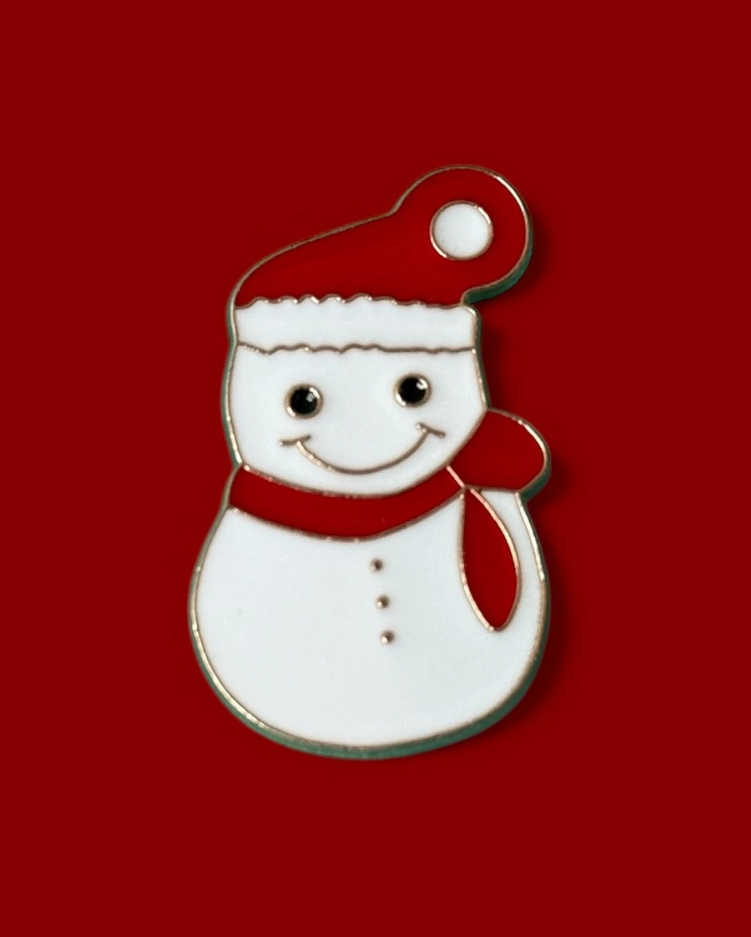 Snowman in Xmas Enamel Pin
