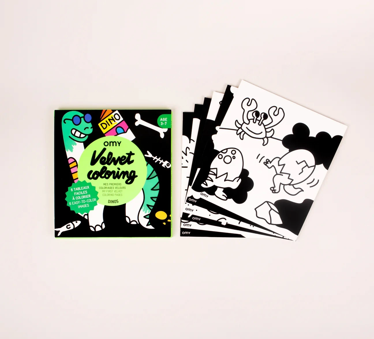 OMY Velvet Coloring / İlk Boyamalarım - Dinos