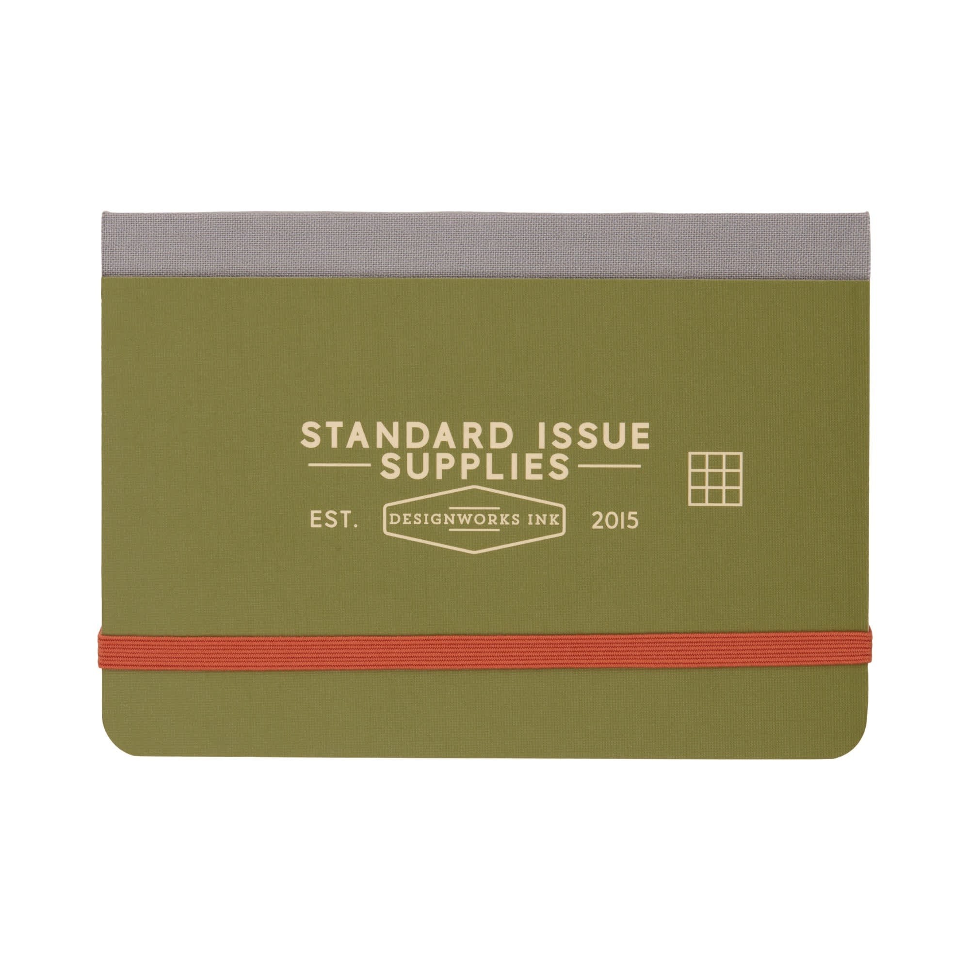 Standard Issue Pocket Journal - Army Green + Chili