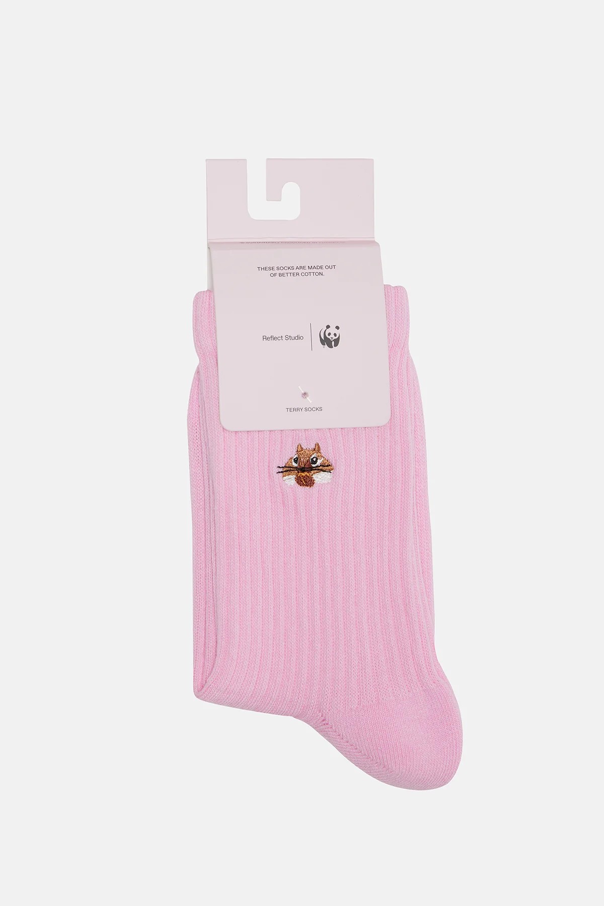 WWF Sincap Havlu Çorap - Pembe