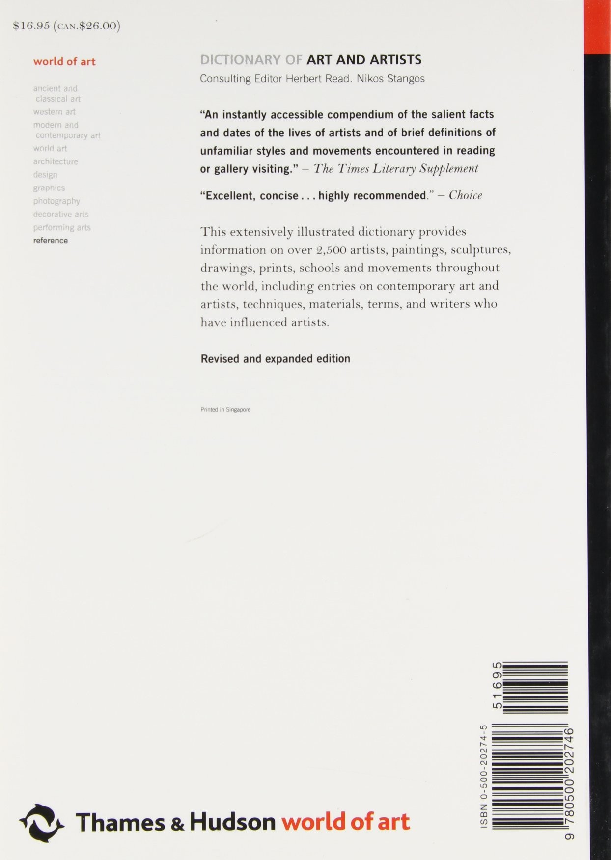 The Thames and Hudson Dictionary of Art and Artists