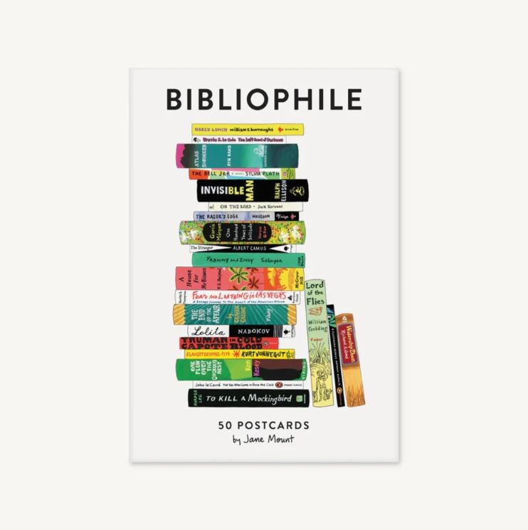 Bibliophile: 50 Postcards by Jane Mount