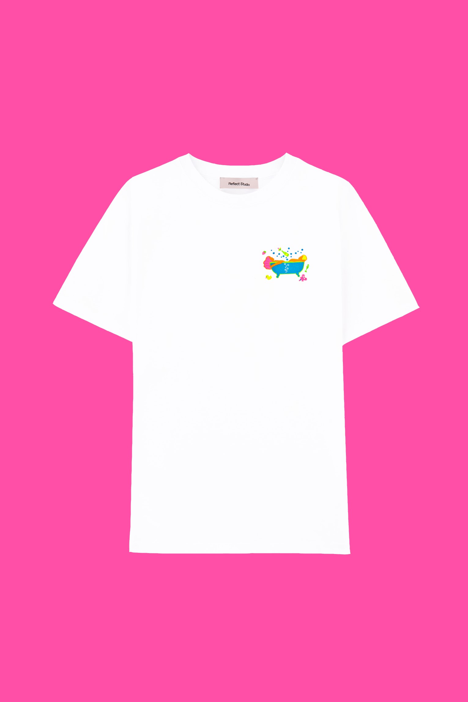 Bubble The Fun- Basic White T-shirt- Three Son Foreplay Collection