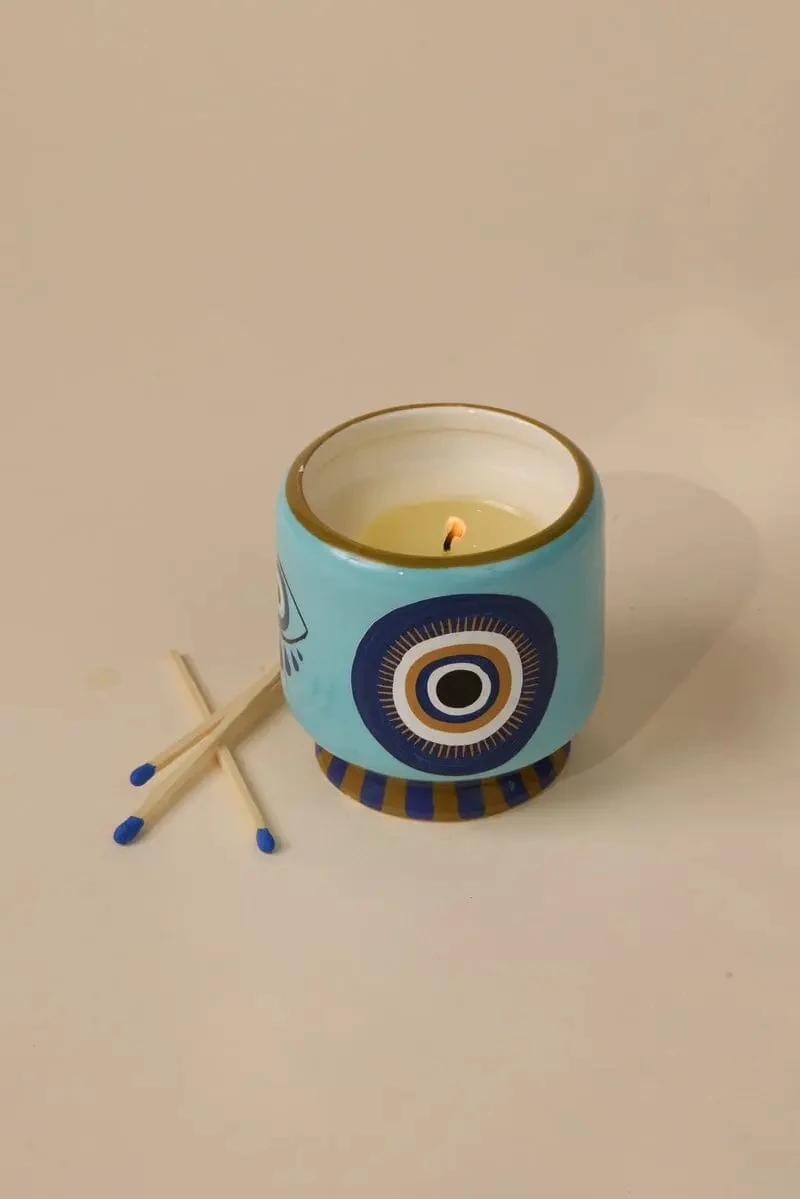 ADOPO EYE CERAMIC CANDLE-INCENSE&SMOKE BOXED