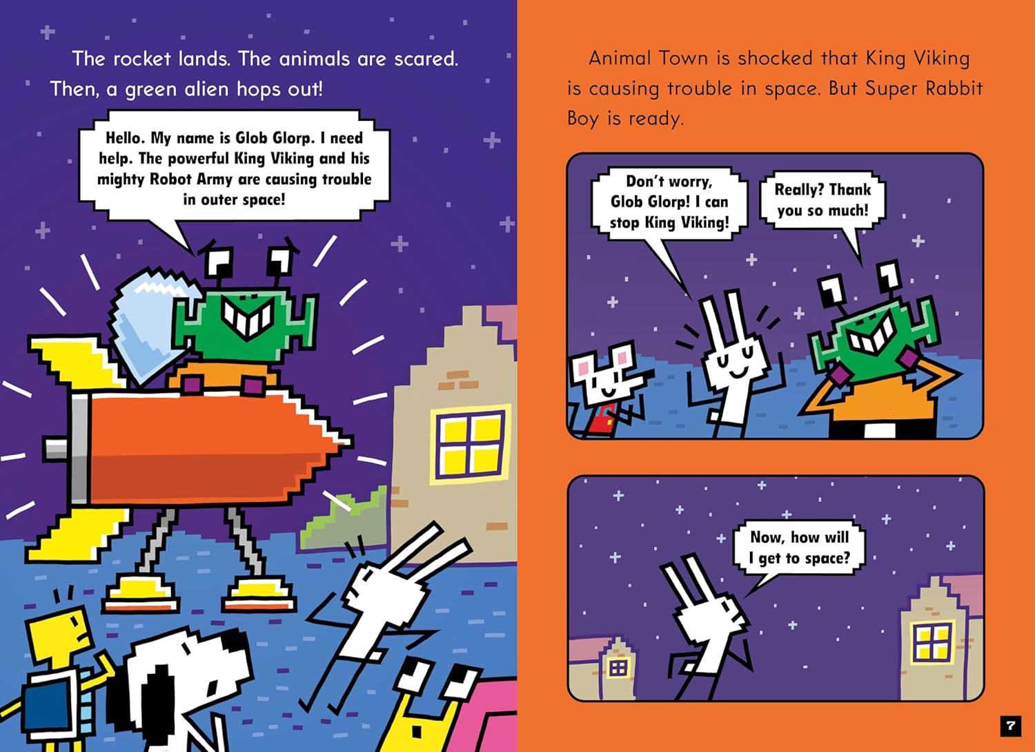 Press Start Rabbit Boy Blasts By Thomas Flintham