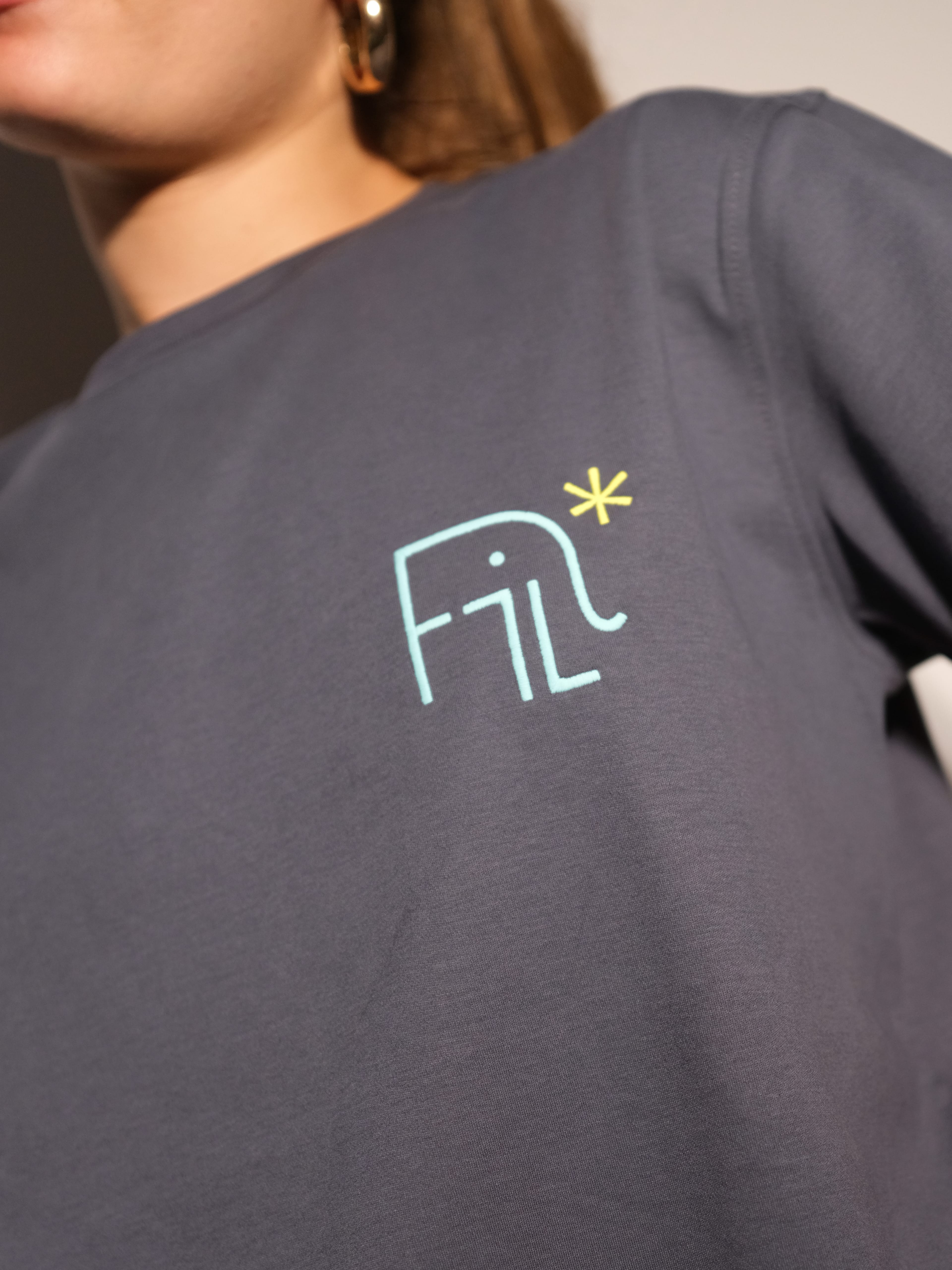 FiL x Reflect Studio Basic Premium T-Shirt - Antrasit