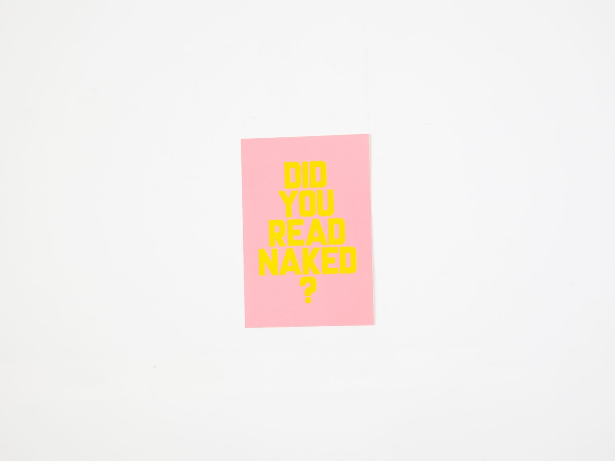 Read Naked by Erik Kessels (Signed)