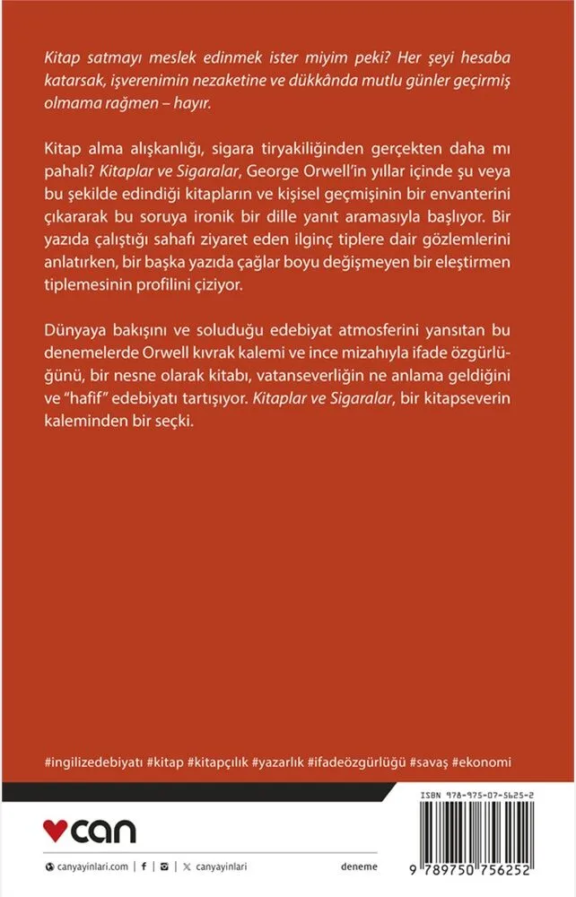 Kitaplar ve Sigaralar by George Orwell