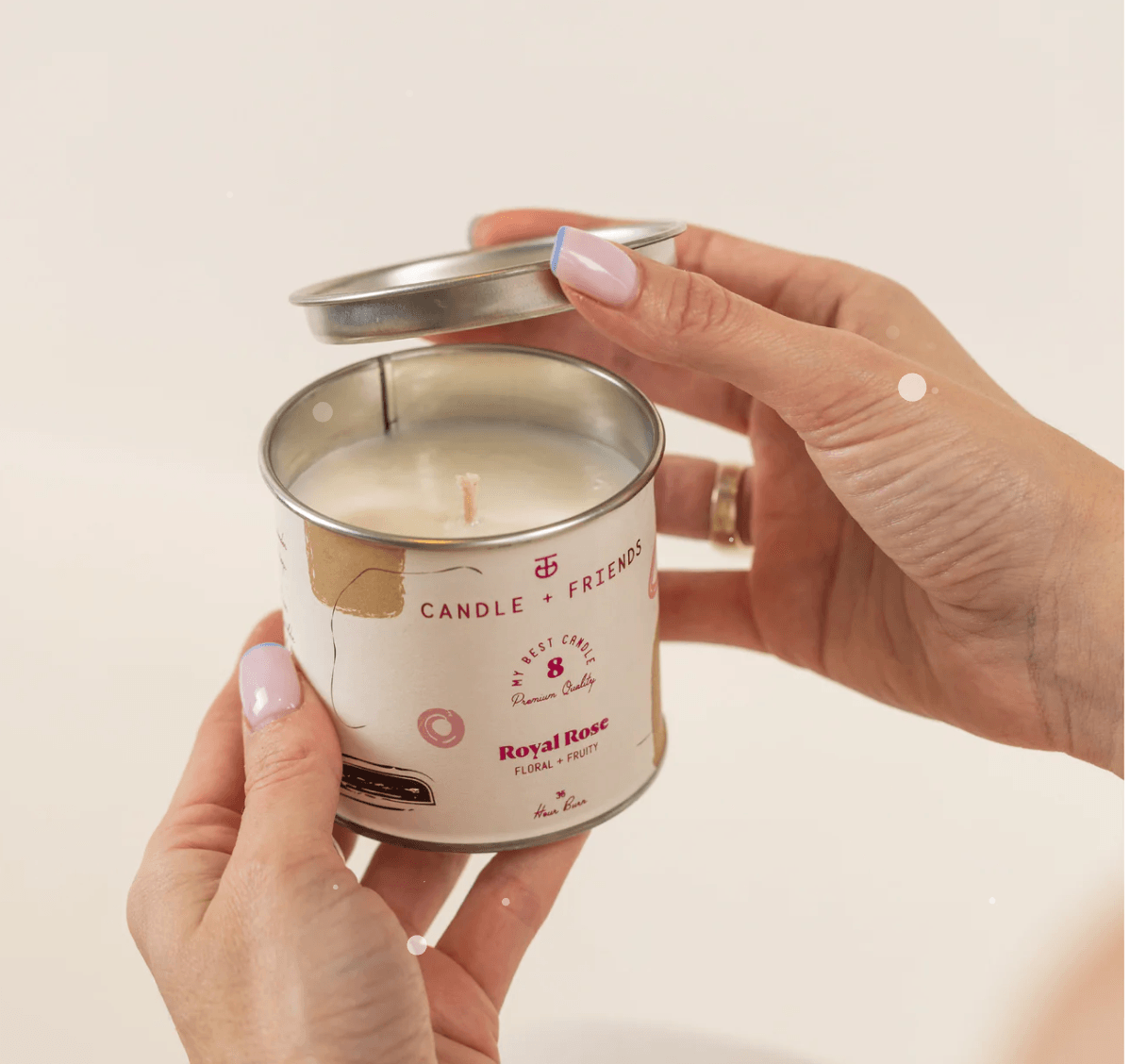 Royal Rose Tin Candle by Candle and Friends