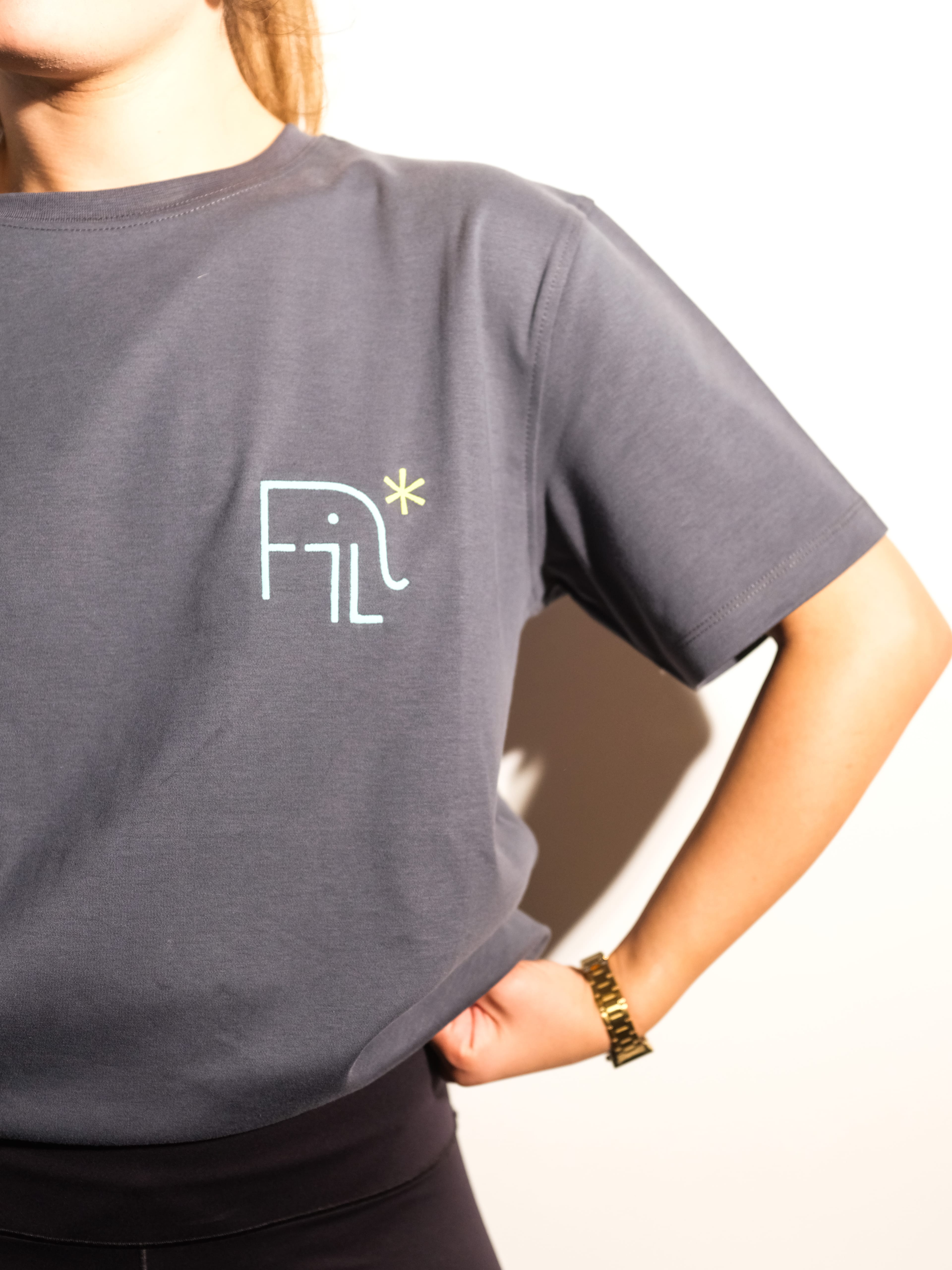 FiL x Reflect Studio Basic Premium T-Shirt - Antrasit