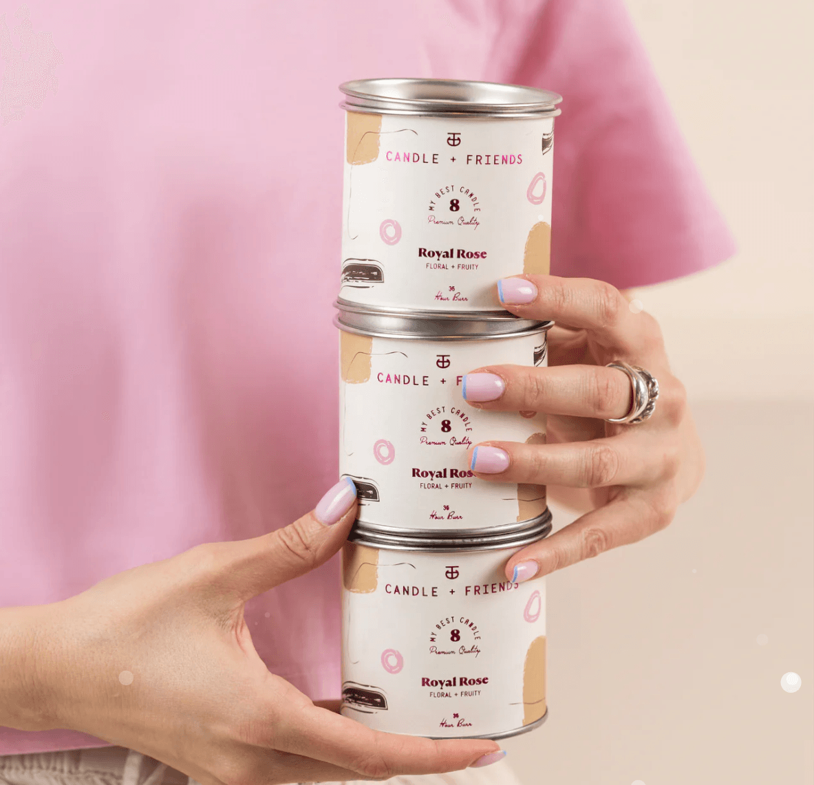 Royal Rose Tin Candle by Candle and Friends