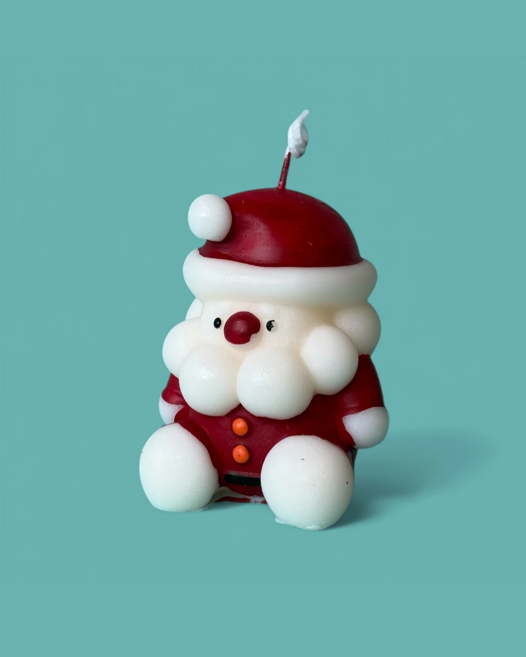 Handmade Santa Candle 