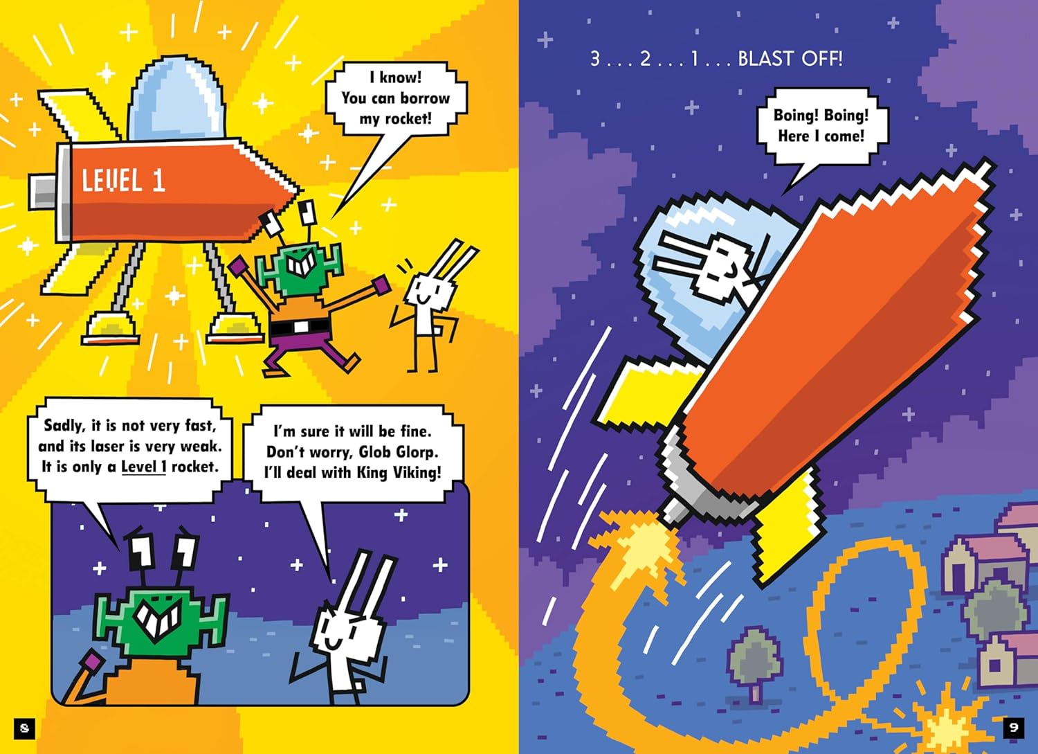 Press Start Rabbit Boy Blasts By Thomas Flintham