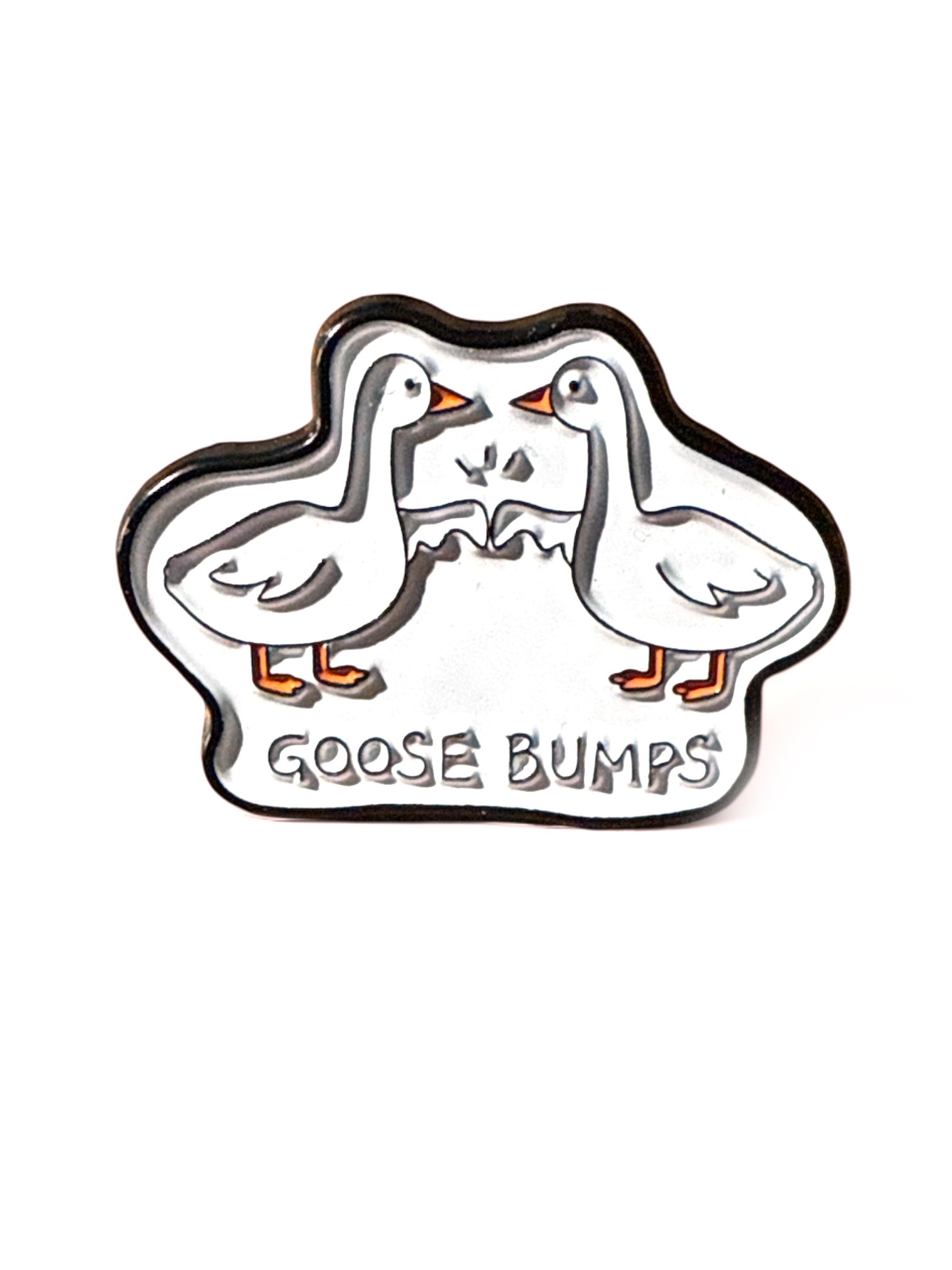 Goose Bumps Enamel Pin