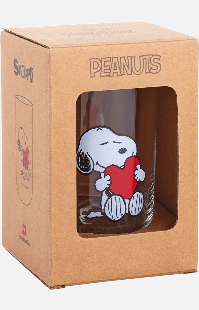 Snoopy Kalp Cam Bardak (365 cc)