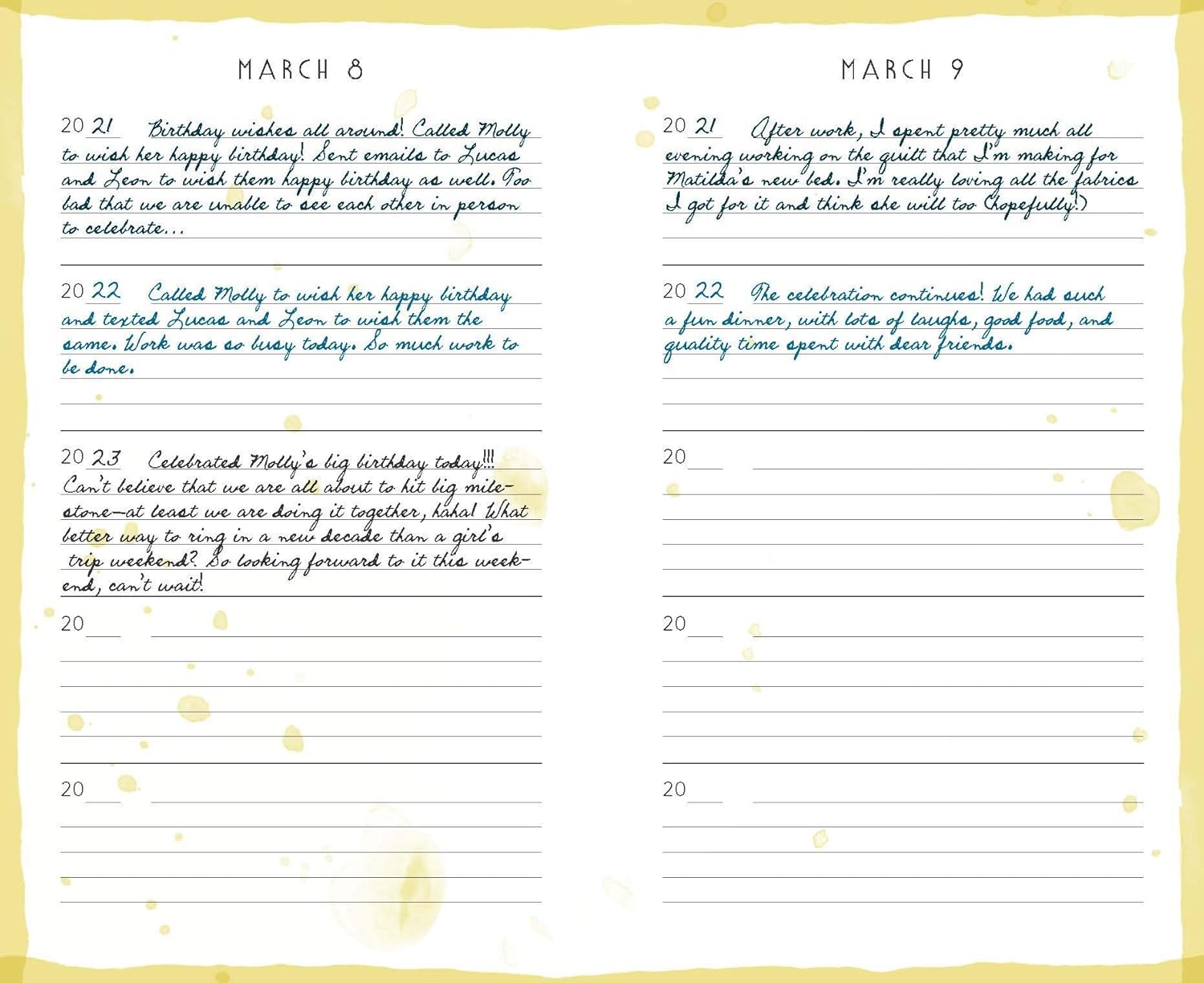 Rainbow One Line a Day: A Five-Year Memory Book 