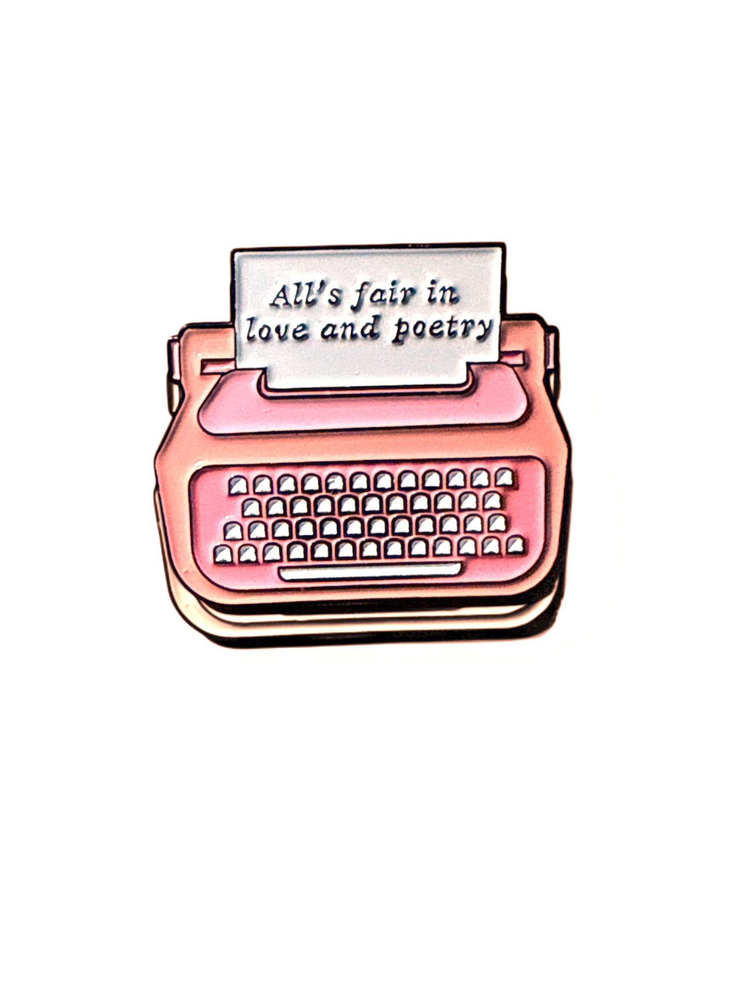 All's fair in love and poetry Enamel Pin
